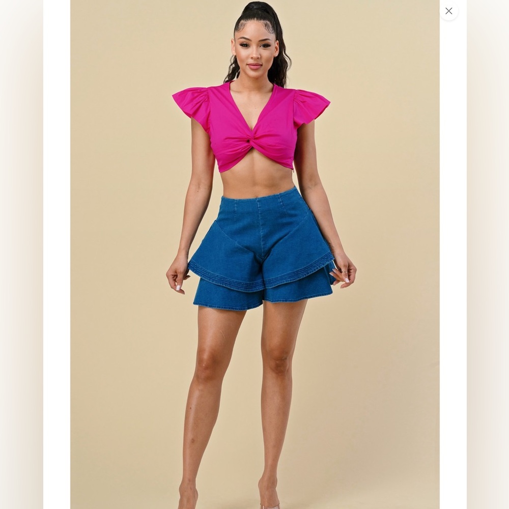 The Sang Ruffle Bliss Shorts